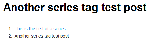 Series Tag Screen Shot