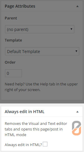 Always Edit in HTML Plugin Screenshot